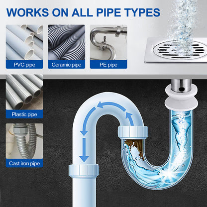 Bell Bird Crystal Lye Drain Opener, Pure Sodium Hydroxide Pellets, Powerful Clog Remover for Bathroom & Kitchen Sinks, Drains, and Shower Pipes