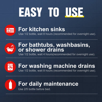 Bell Bird Power Gel Drain Cleaner | Cuts Through Standing Water to Dissolve Hair, Grease, Soap Scum & Toilet Paper | Safe for Septic Systems, Pipes & Garbage Disposals